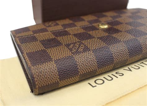 louis vuitton damier ebene bifold wallet|Louis Vuitton damier long wallet.